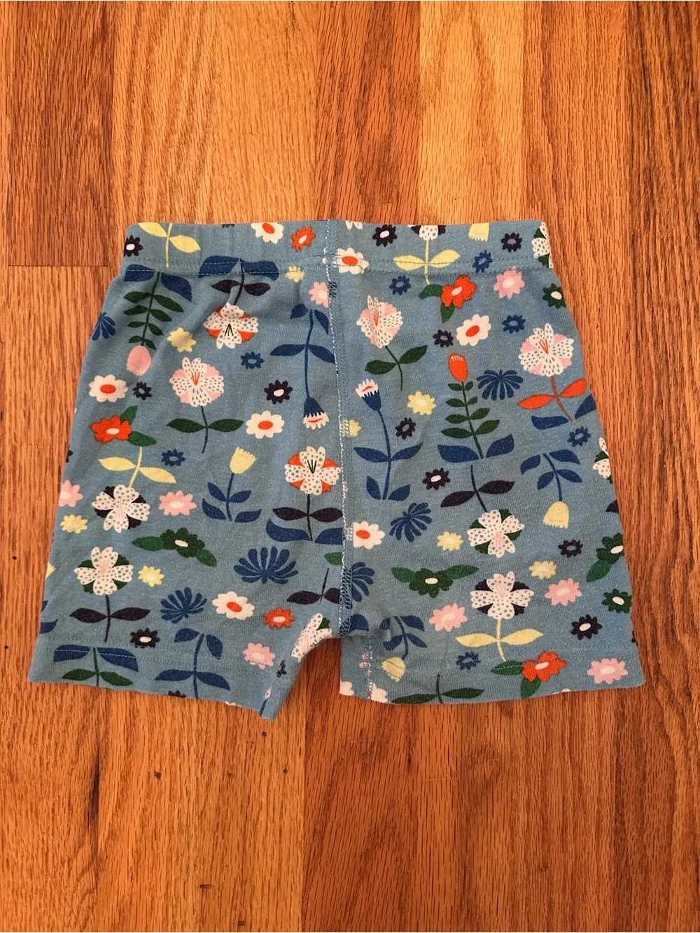 Hanna Andersson Size 110 5 Blue Scandi Floral Short Sleeve Pajama Set Cotton